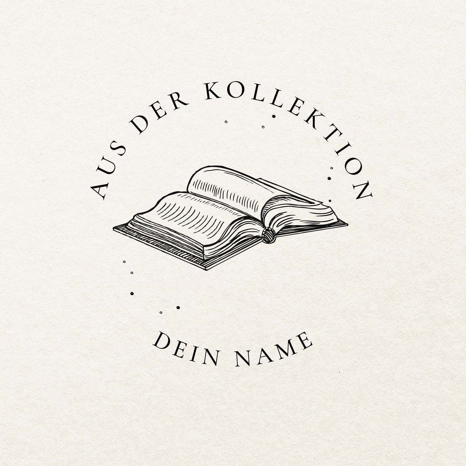 Individueller Bücherstempel